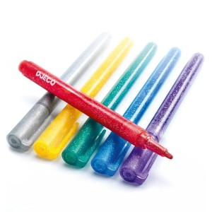DJECO - 08871 Markery brokatowe 6 szt.