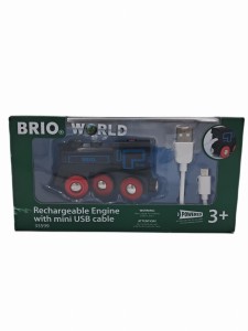 OUTLET BRIO Czarna lokomotywa z baterią i mini USB 33599 