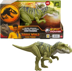 Jurassic World – Wild Roar - Figurka Ceratosaurus - HTK74
