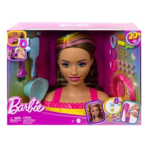Barbie - Głowa do stylizacji zmieniająca kolor brązowa HMD80