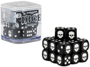 Warhammer 40000 Age of Sigmar - Citadel Dice Cube - Kości czarne 20 szt. - 65-36 