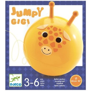 DJECO - 00182 Piłka gumowa JUMPY GIGI