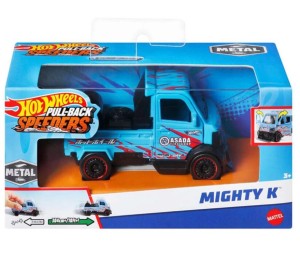 Hot Wheels - Pull-Back Speeders - Autko z napędem - Mighty K niebieski - HPT04 HPR77
