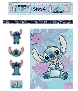 Disney Stitch - Zestaw piśmienniczy w saszetce 7 szt. - 15339