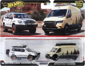 Hot Wheels - 2pak  Toyota Land Cruiser Prado + Mercedes Benz HBL96 HRR76