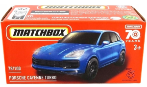 Matchbox - Autko Porsche Cayenne Turbo niebieskie - DNK70 HLF04 