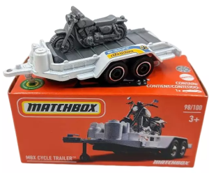 Matchbox - Autko MBX Cycle Trailer biały - DNK70 HLF30
