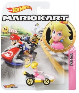 Hot Wheels GBG25 GBG28 Mariokart pojazd księżniczka Peach