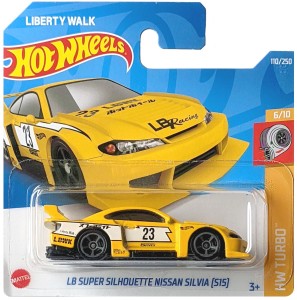Hot Wheels - Liberty Walk - LB Super Silhoutte Nissan Silvia S15 żółta - 5785 HCX15