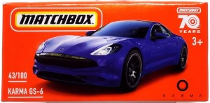 Matchbox - Autko Karma GS-6 niebieska - DNK70 HLD48