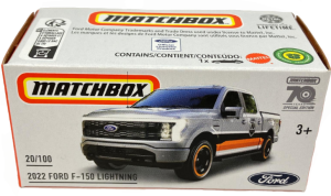 Matchbox - Autko 2022 Ford F150 Lightning srebrny - DNK70 HLD86