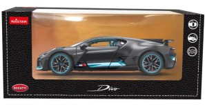Rastar - Samochód Bugatti Divo niebiesko -szare 1/24  - 63900 