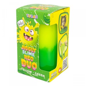 Tuban – Jiggly Slime Neo Duo - Slime żółto-zielony - 430g - 3810