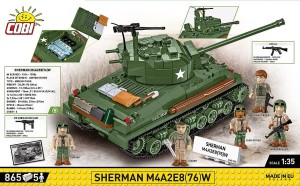 COBI 3118 Czołg M4A2E8 Sherman 