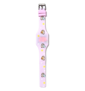 Pusheen - Zegarek dziecięcy silikonowy cyfrowy filetowy - WATC26