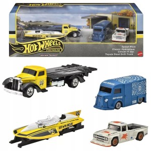 Hot Wheels Premium - Diorama - Zestaw pojazdów Speed Waze Classic - HRT51