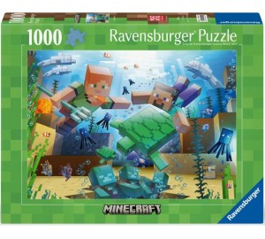 Ravensburger – Puzzle 1000 Minecraft Mozaika 04219