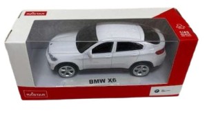 Rastar - Samochód BMW X6 biały 1/43 - 33700 