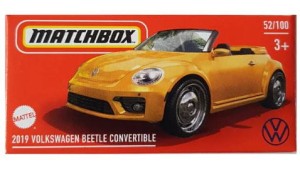 Matchbox - 2019 Volkswagen Beetle Convertible żółty -  DNK70 HVR17
