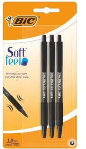 Bic - Długopis Soft Feel czarny zestaw 3 sztuk - 3730