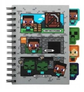 Minecraft - Notatnik A5 z zakładkami - 60903 