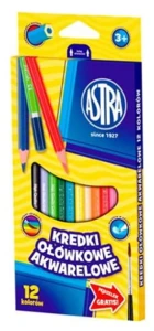 Astra - Kredki Ołówkowe Akwarelowe 12 kolorów - 0467
