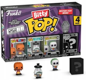 Funko Bitty Pop Disney 4-pak Nightmare Before Christmas Pumpkin King, Mayor, Barrel 0204