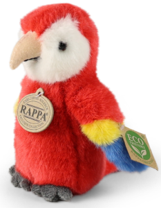 Rappa 242548 Maskotka Papuga Czerwona 16 cm 