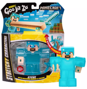 Heroes of Goo Jit Zu – Minecraft  – Rozciągliwa figurka Steve  – 42766