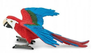 Safari Ltd - Figurka Papuga ara zielonoskrzydła 263929