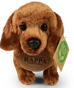Rappa 183162 Pluszowy pies - Jamnik 19 cm brązowy