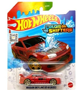Hot Wheels Auto Zmieniające Kolor - Nissan Skyline GT-R (R32)- JCM38