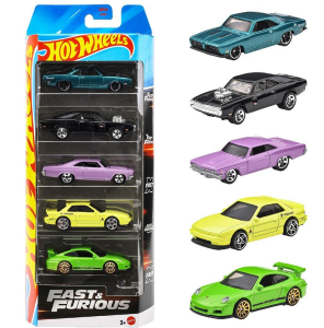 Hot Wheels Zestaw 5 samochodzików Fast & Furious - JDR19