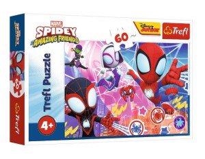 Trefl - Puzzle Spidey i super kumple 60 elementów - 17410
