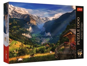 Trefl - 10821 - Dolina Lauterbrunnen - Puzzle 1000 elementów 