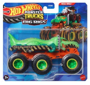 Hot Wheels – Monster Trucks - 6-kołowa ciężarówka - Mega Wrex - HWN86 JCH44