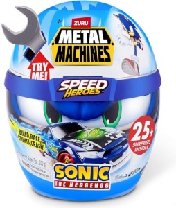 ZURU 67128 Metal Machines Sonic Jajko niespodzianka Szary klucz 