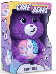 Troskliwe Misie - Maskotka fioletowy miś 35 cm - 22945