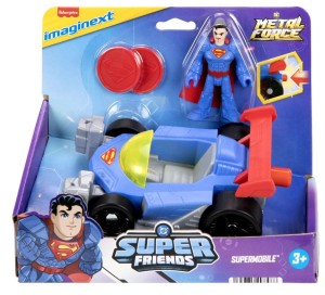 Imaginext – DC Super Friends Superman +  supermobile- JFJ69
