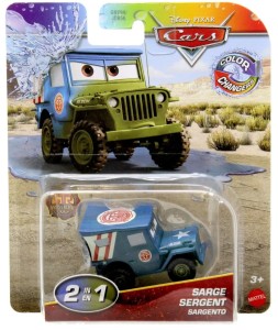 Cars Auta – Autko zmieniające kolor – Sarge Sergant Kamasz GNY94 JHD87