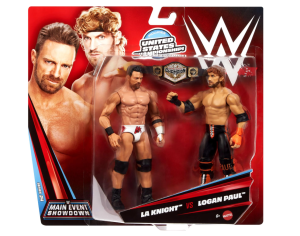 WWE Main Event Showdown 2pak Figurki LA Knight vs Logan Paul - JHJ55