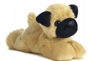 Aurora 31369 Maskotka Mini Flopsies Mops Mr Pugster Pug 20 cm 