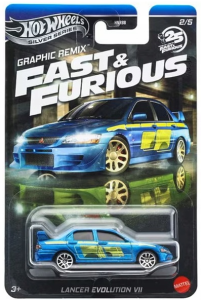 Hot Wheels Graphic Remix Fast & Furious - Lancer Evolution VII - HNR88 JBY47