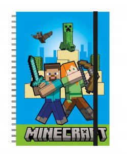Minecraft Notes kołozeszyt z gumką - 91201