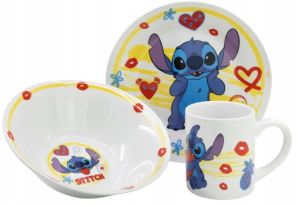 Stitch Zestaw naczyń ceramicznych 3w1 ALOHA - 81659 