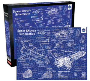 Aquarius - Puzzle 500 el. - NASA Schemat Wahadłowca 70896