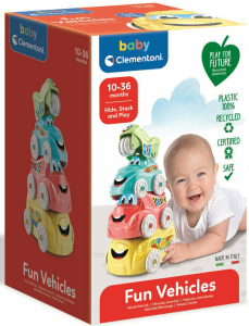 Clementoni Baby 17726 Zabawne pojazdy - wieża z autek