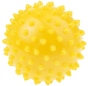 Tullo - Piłka rehabilitacyjna 7,6cm - Żółty jeżyk 437