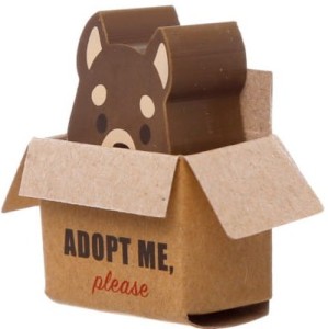 Puckator – Gumka do mazania – Brązowy piesek w pudełku – STA97