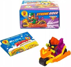 Super Zings Things – 2 Seria - Xtreme Rider Żółty - pojazd + figurka - 7167 